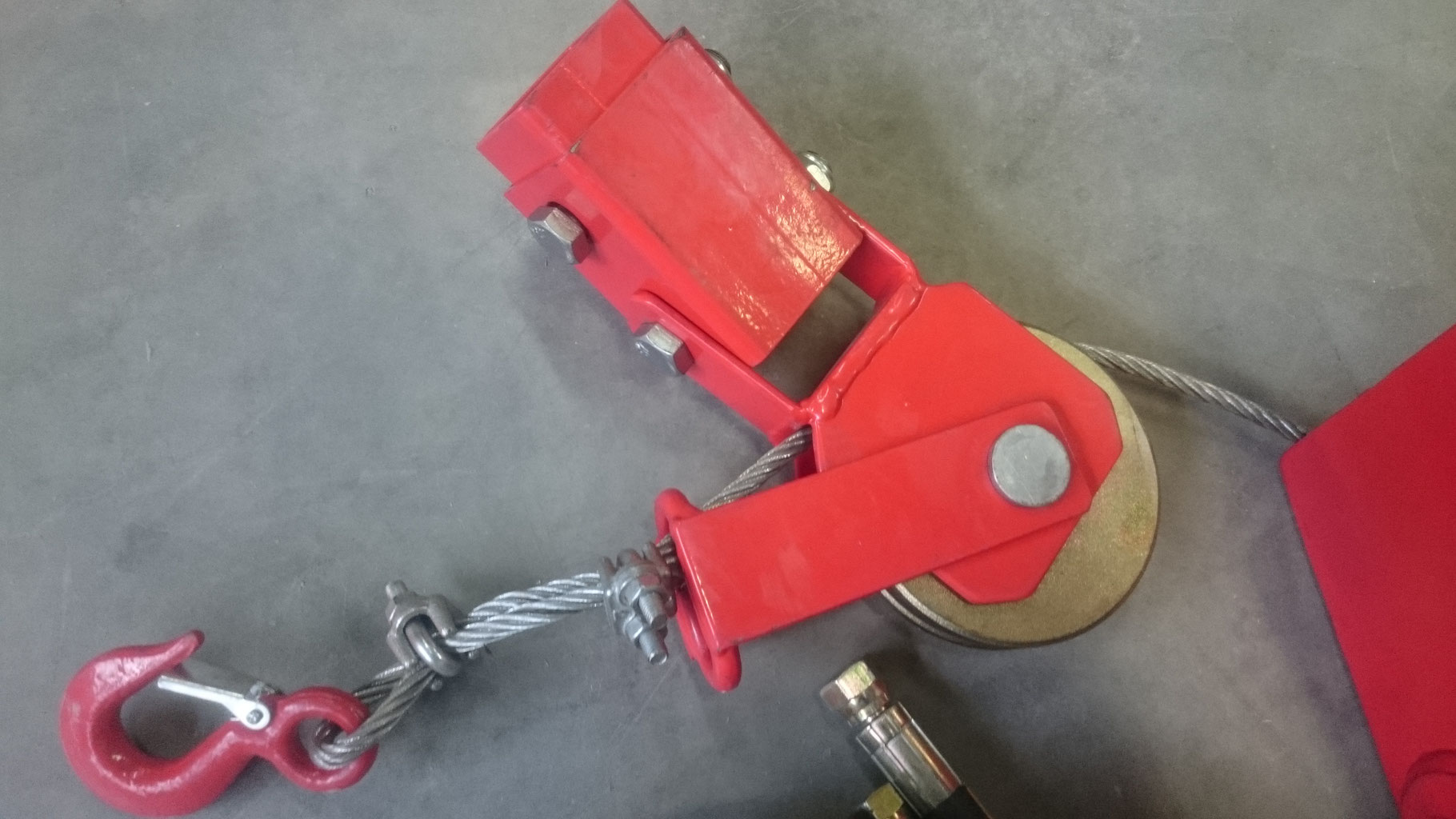 Kran-Seilwinde DWH 1,4t mit Freilauf und mechanischen Ventil