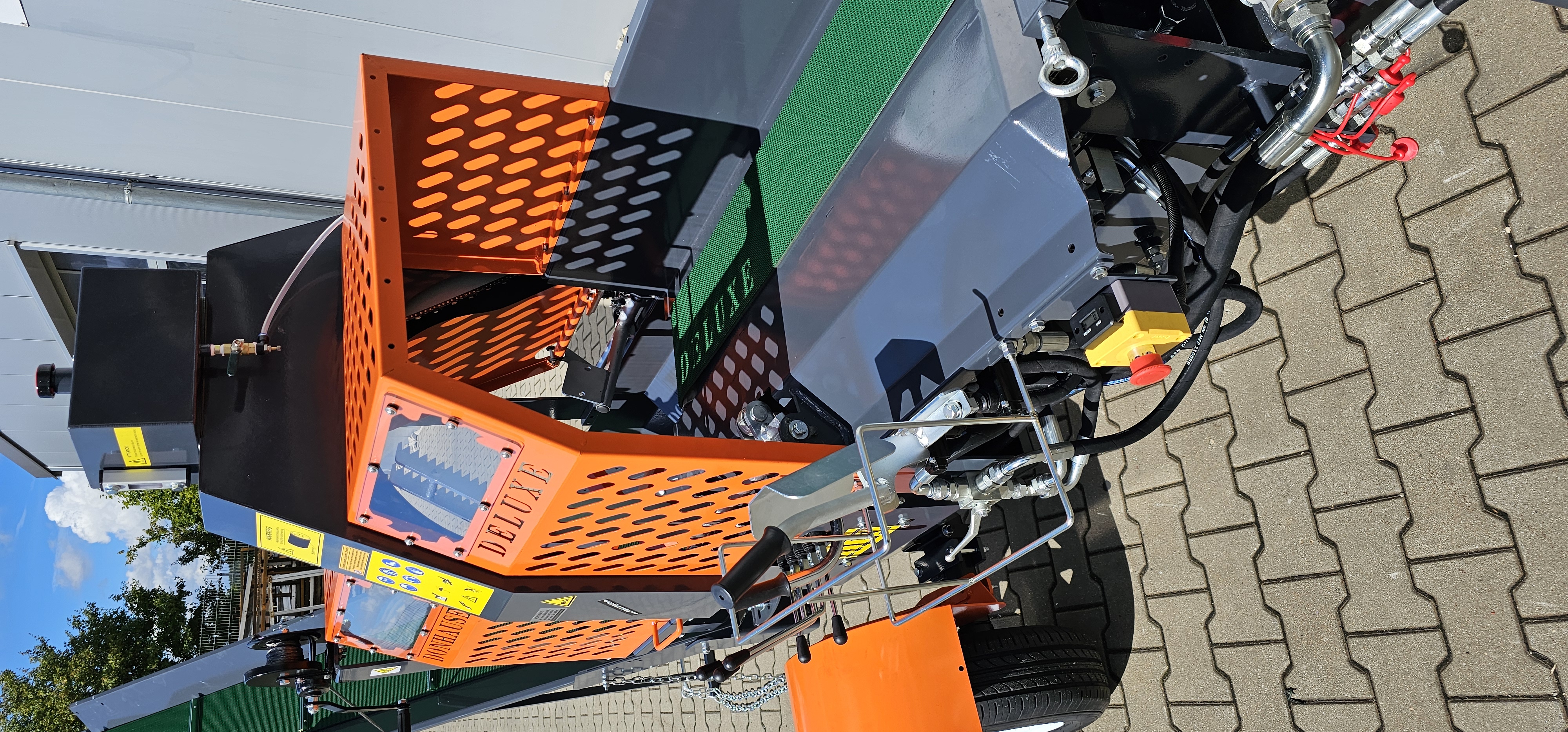 RM7-12 TGA 480 Benzin-Sägespaltautomat Holzspalter Brandneue Version mit gefederter Achse 
