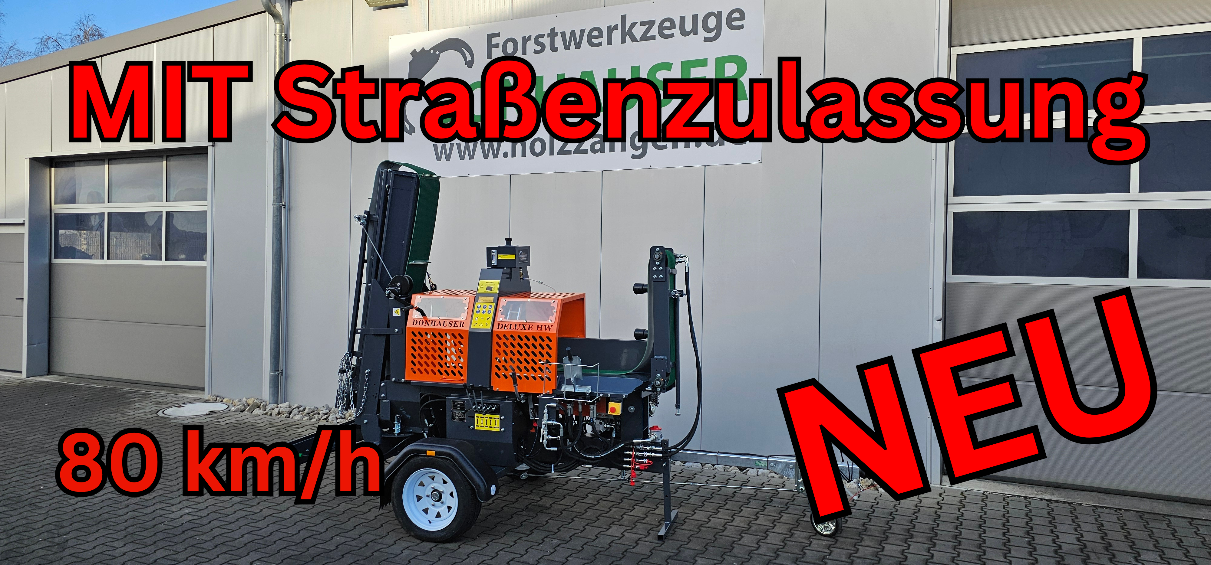 RM7-12 TGA 480 Deluxe HW Benzin-Sägespaltautomat Holzspalter *Mit Straßenzulassung* 