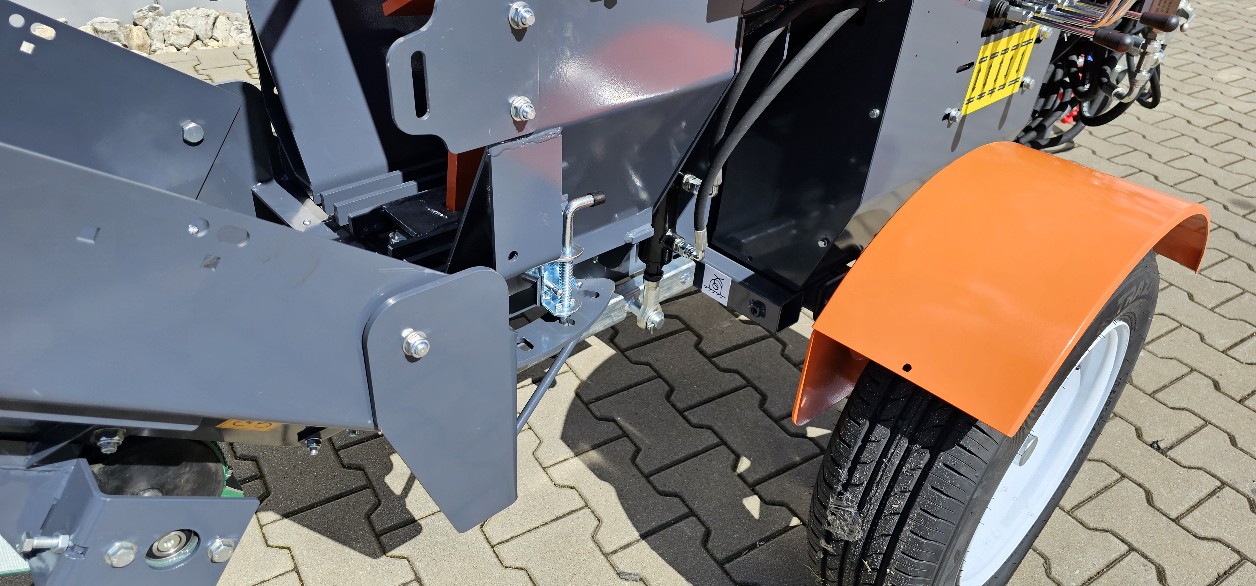 RM7-12 TGA 480 Benzin-Sägespaltautomat Holzspalter Brandneue Version mit gefederter Achse 