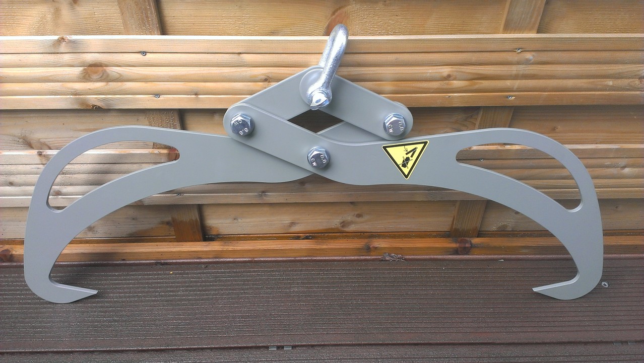 Mechanische kleine Holzzange silber K.