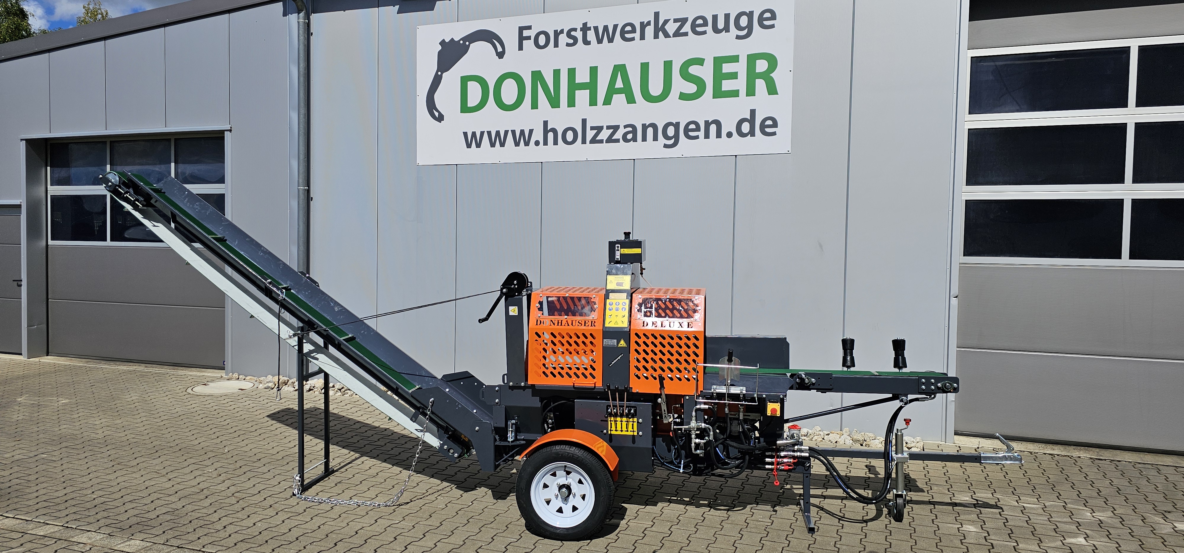 RM7-12 TGA 480 Benzin-Sägespaltautomat Holzspalter Brandneue Version mit gefederter Achse 
