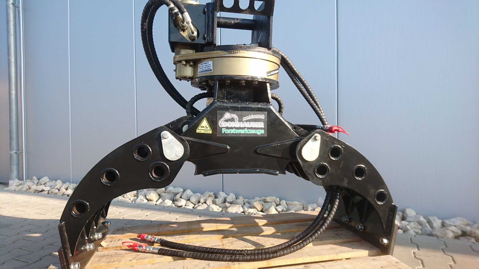 SG20R hydr. Bagger-Sortiergreifer mit Drehkranz und MS08