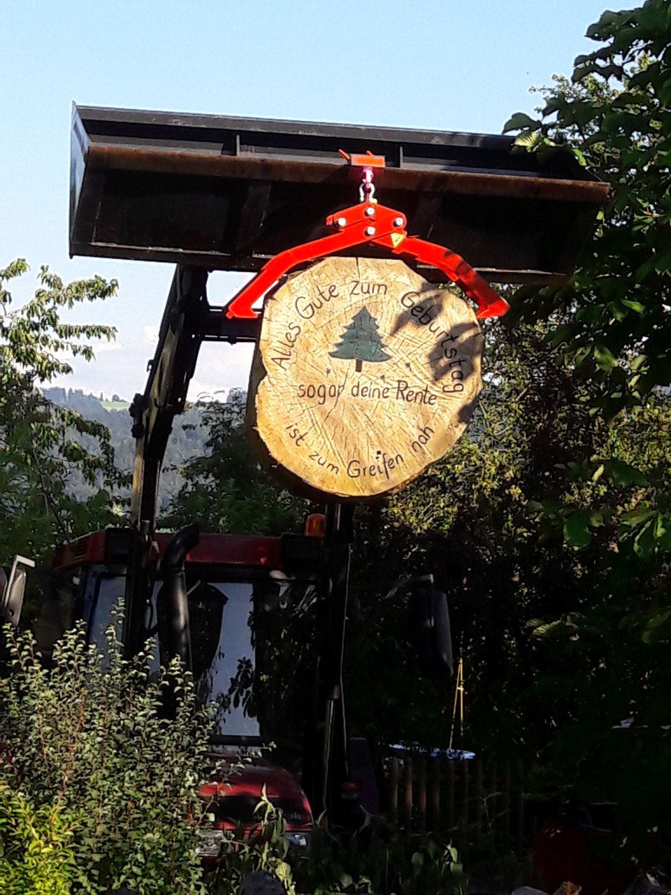 Mechanische Holzzange mit Öffnungsautomatik